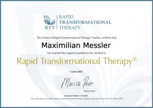 RTT Hypnose Rapid Transformational Therapy Maximilian Messler