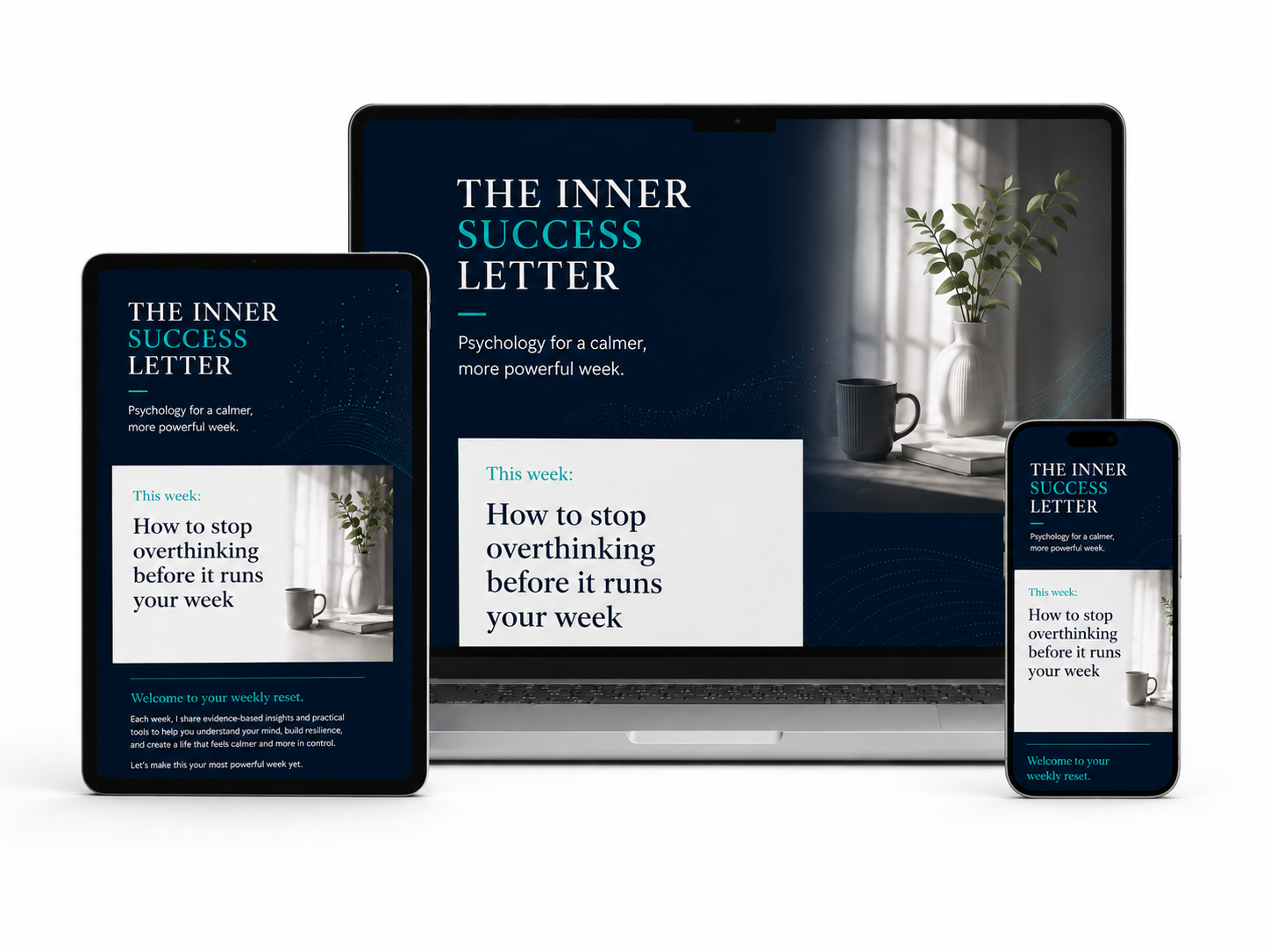 The Inner Success Letter on digital devices